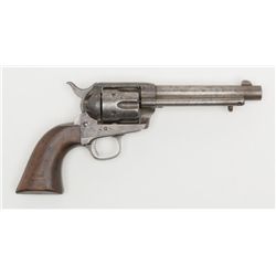 Colt U.S. Artillery Model SAA revolver, .45 cal.,  5-1/2” barrel, blue and case color finish, wood