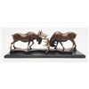 Image 2 : Bronze sculpture of Moose, approx. 11” x 31”, no  name or signature; good quality, bought approx. 40