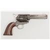 Image 1 : Colt Civilian Model SAA revolver, .45 cal., 4-3/4”  barrel, nickel finish, wood grips,  #105136 with