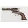 Image 2 : Colt Civilian Model SAA revolver, .45 cal., 4-3/4”  barrel, nickel finish, wood grips,  #105136 with