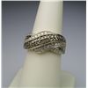 Image 2 : Captivating  LeVian Style White and Chocolate  Diamond Ring set with 82 round and baguette cut  Diam