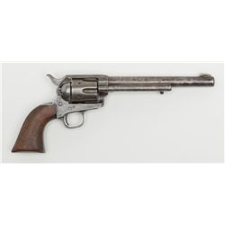 Colt U.S. Cavalry Model SAA revolver, .45 cal.,  7-1/2” barrel, blue and case hardened finish, wood