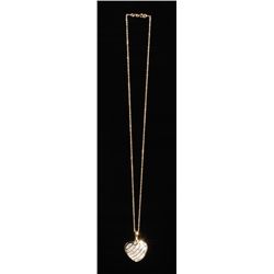 Exquisite 14 karat yellow gold ladies custom made  necklace channel set with over 72 baguette cut  d
