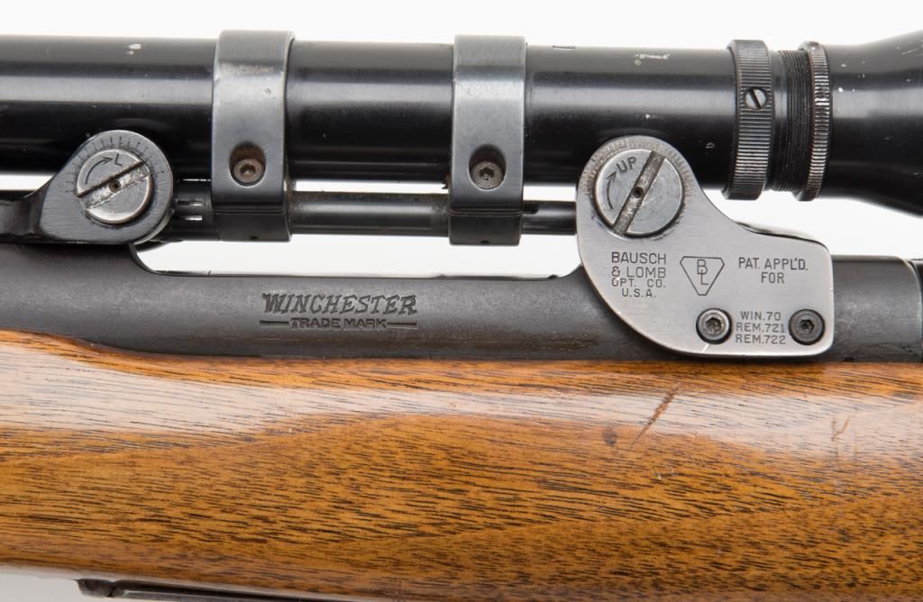 Winchester pre64 Model 70 bolt action rifle, .375 H & H Magnum cal