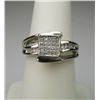 Image 1 : Dazzling Princess cut Diamond Ring with 25  invisible set and 8 round channel set Diamonds  with G-H