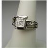 Image 3 : Dazzling Princess cut Diamond Ring with 25  invisible set and 8 round channel set Diamonds  with G-H