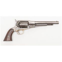 Remington Model 1861 Navy percussion revolver, .36  cal., 7-3/8” octagon barrel, wood grips, brass