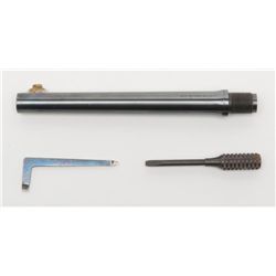 Lot including a S&W knurled grip screwdriver,  blued and a blued Single Action screwdriver;  excelle