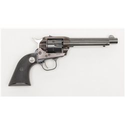 Ruger Single Six, .22 long rifle caliber, single  action revolver with 5 ½” barrel, blued finish,  c