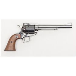 Early Ruger Blackhawk, .44 Magnum single action  revolver with 7 ½” barrel showing high polish blue