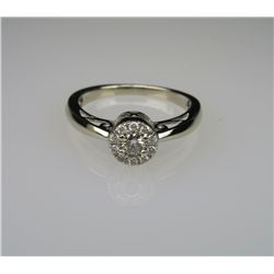 Delightful Diamond Ring with all ‘IDEAL’ cut  Diamonds weighing approx. 0.30 carats of F-G  colors a