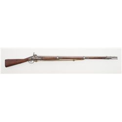 Harper’s Ferry Conversion musket dated 1827, .70  cal., 42” barrel, wood stock, buff leather sling,