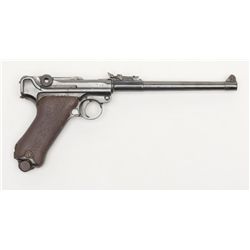 DWM Artillery Luger, #2151a, 9mm, 7 7/8  barrel,  reblued finish, adjustable sights to 800 meters,