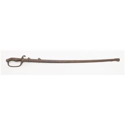 World War II era Japanese officer’s sword in as  found out of the attic condition showing dark  pati