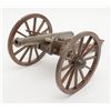 Image 2 : Finely constructed example of a mid-1800’s field  cannon on wooden carriage, approx. 27” long, 17”