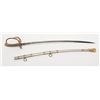 Image 3 : Presentation Lodge or Fraternal Order sword and  metal scabbard by maker Cincinnati Regalia Co.,  in