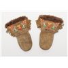 Image 3 : Bonanza lot of Canadian artifacts; beaded  gauntlets; hide and fur boots; Lady’s moccasins;  small s
