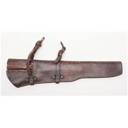 U.S. marked leather scabbard with straps for M-1  Garand marked “Milwaukee Saddlery Company” with  “