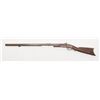 Image 2 : Interesting percussion half stock plains rifle  utilizing early Golden age barrel, patch box and  bu