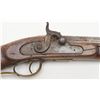 Image 4 : Interesting percussion half stock plains rifle  utilizing early Golden age barrel, patch box and  bu