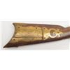Image 5 : Interesting percussion half stock plains rifle  utilizing early Golden age barrel, patch box and  bu