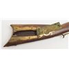 Image 6 : Interesting percussion half stock plains rifle  utilizing early Golden age barrel, patch box and  bu