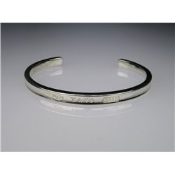 Authentic ‘TIFFANY & CO.  Established 1837’  Sterling Silver Bracelet weighing 19.00 grams of  Silve