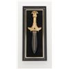 Image 15 : Egyptian-style dagger on plaque and 4 “fantasy”  swords.  Cost consignor over $500.    Est.:   $100-