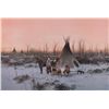 Image 2 : Large color print by Michael Coleman entitled  “Milk River Camp”, approx. 22-1/2” x 30-1/2”; one  of