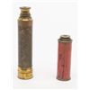 Image 1 : Lot of 2 Civil War-era hand-held collapsible brass  pocket telescopes, one approx. 1-3/8” in diamete