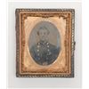 Image 4 : Lot of 2 small Civil War era images, 1 in a case  of a Union soldier in overall very good condition,