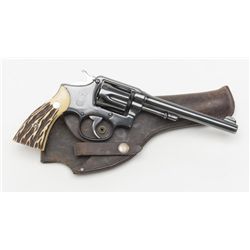 Smith & Wesson 5-Screw DA hand Ejector revolver,  .32 Win. cal., 6” barrel, heavily re-finished,  Fr