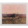 Image 1 : Color print by Michael Coleman of bears raiding a  fishing camp, approx. 22” x 25”; Coleman’s work i
