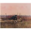 Image 2 : Color print by Michael Coleman of bears raiding a  fishing camp, approx. 22” x 25”; Coleman’s work i