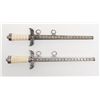 Image 1 : Lot of 2 reproduction nazi style daggers with  sheaths, both in very good condition.   Est.:   $100-