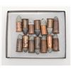 Image 2 : Lot of 14 authentic Civil War-era .56-56 cal.  cartridges for the Spencer Repeating rifle in  Riker