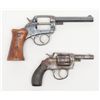 Image 1 : FFL DEALERS ONLY:  Iver-Johnson .38 caliber “Owl’s  Head” revolver; not working and an H & R “The  A