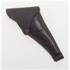 Image 1 : Scarce Civil War handmade flap holster for  percussion Manhattan pistol with 4” barrel. The  button