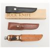 Image 1 : Lot of misc. knives including two Buck knives with  leather sheaths, 4 folder pocket knives and 2  u