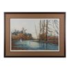 Image 3 : Lot consisting of a large framed and matted  serigraph entitled “Morning Flight” by Michael  Schofie