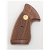 Image 1 : Colt Python checkered wood medallion grips in fine  condition as modified.   Est.:  $100-$200.