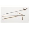 Image 19 : Lot of 2 swords with scabbards including a U.S.  sword by ED Moulin & Bro., Greenville, Ill. with  e