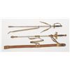 Image 1 : Lot of 2 swords with scabbards including a U.S.  sword by ED Moulin & Bro., Greenville, Ill. with  e
