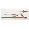 Image 2 : Lot of 2 swords with scabbards including a U.S.  sword by ED Moulin & Bro., Greenville, Ill. with  e