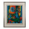 Image 1 : Large framed and matted color Impressionist Art  print by Nonly, approx. 20” x 24”.      Est.:   $50