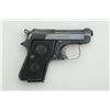 Beretta Model 950B magazine pistol, 6.35mm cal.,  2-1/2” barrel, blue finish, checkered black grips,
