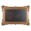 Image 1 : Antique bevel glass mirror with fancy gesso over  wood frame circa 1900 or before. The mirror  measu