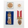 Image 1 : Lot of 4 items as described. Item number 1 is a  die struck bronze medallion of Pearl Harbor,  Decem