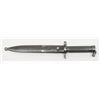 Image 2 : Krag bayonet and sheath in near fine condition,  Danish or Norwegian proof at hilt; E.A.B. initials
