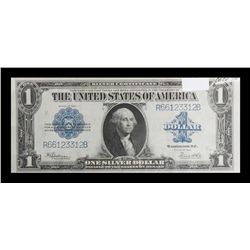 U.S. Large One Dollar Silver Certificate, Series  of 1923, appears very crisp and sharp; marked  “CD